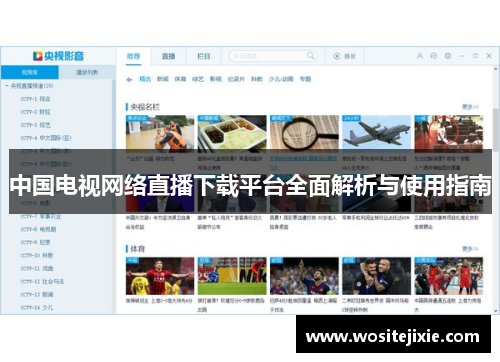 中国电视网络直播下载平台全面解析与使用指南