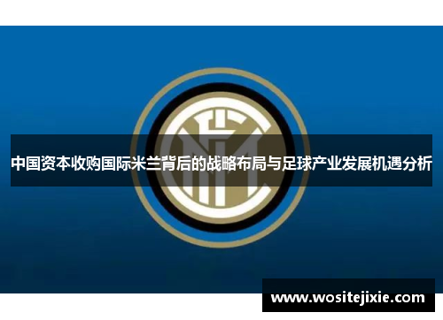 中国资本收购国际米兰背后的战略布局与足球产业发展机遇分析